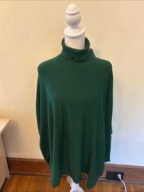 Alfani Women’s Green Turtleneck Sweater Size PL New